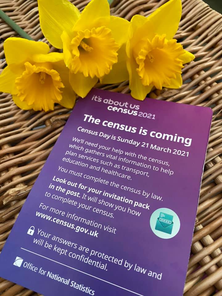 Census 2021 is Sunday 21 March 2021