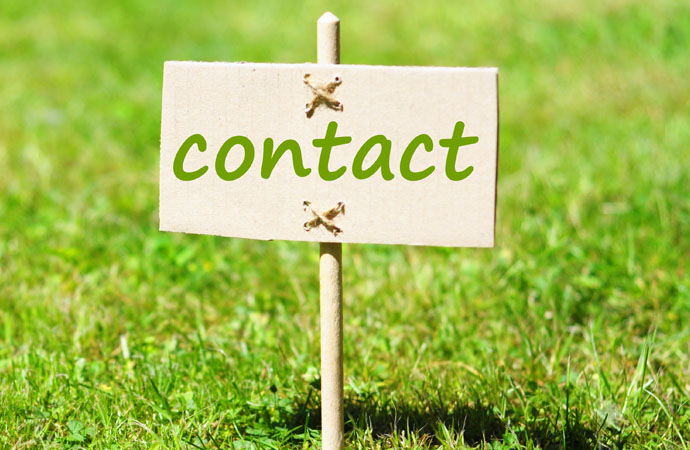 Contact us sign